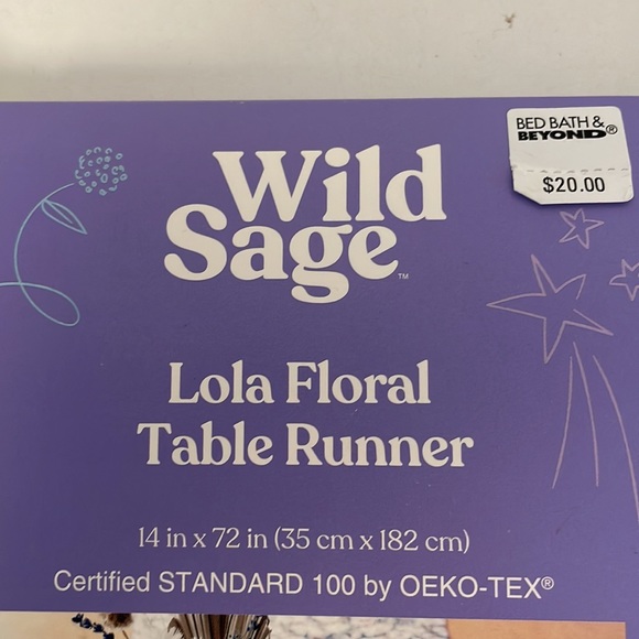 BB & B Wild Sage Table Runner - Picture 4 of 8